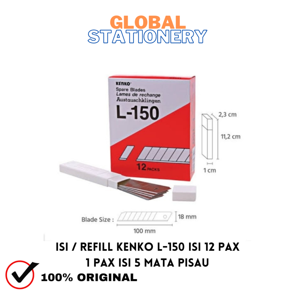 

REFILL / ISI CUTTER KENKO L-150 ISI 5 PCS