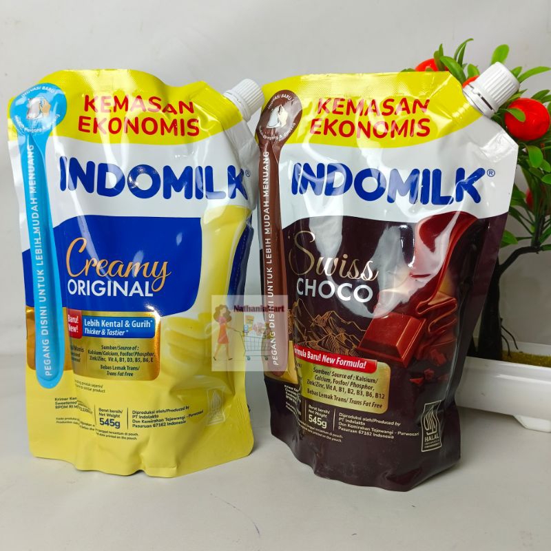 

Indomilk Kental Manis Pouch 545 GR / Indomilk SKM Putih Cokelat 545 GR