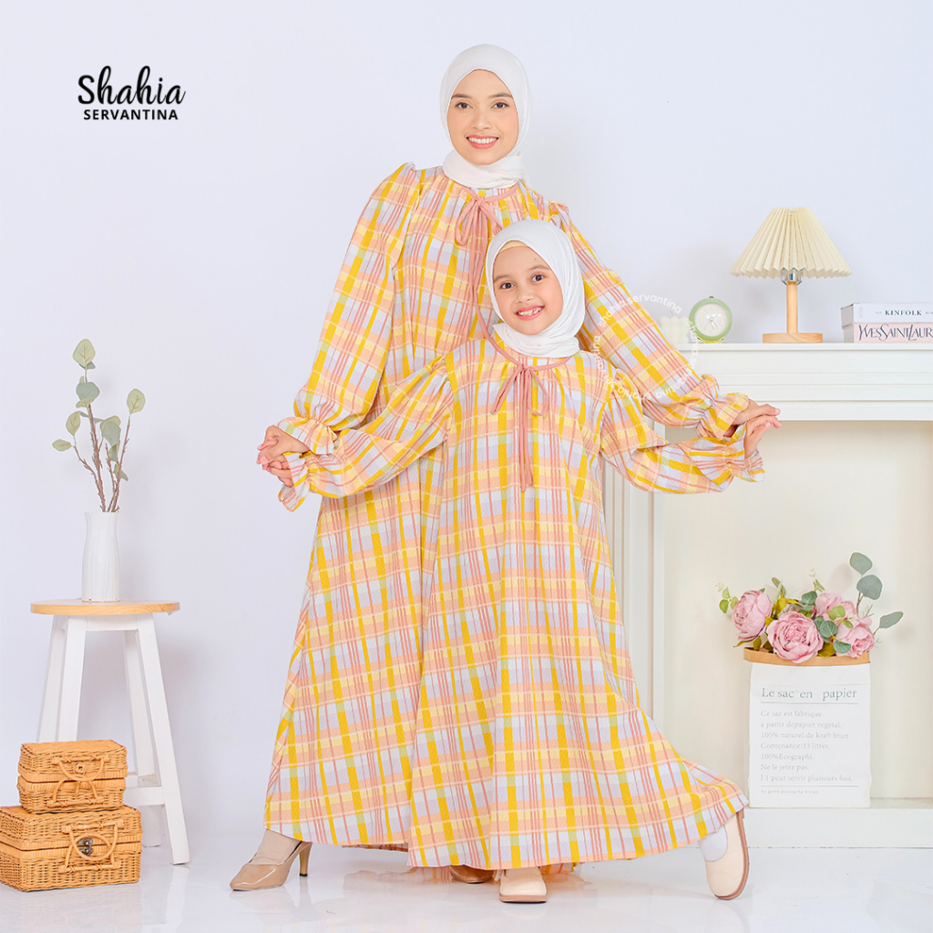 Shahia Servantina - Melia Dress Anak Perempuan Couple Mom & kids