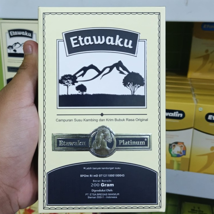 

Etawaku Platinum 200gr Susu Kambing Krim Bubuk Rasa Original Anti Alergi dan Rendah Gula