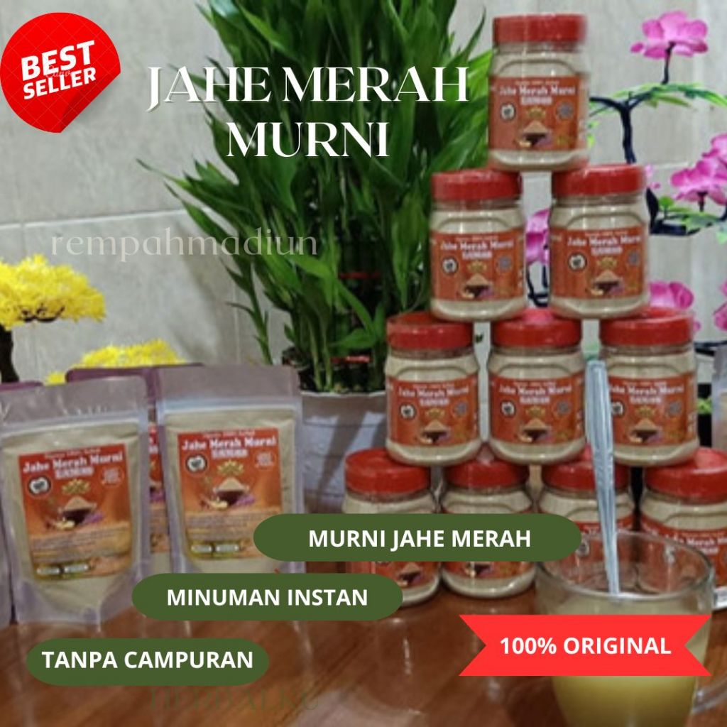 

Bubuk Jahe Merah Murni Tanpa Gula|JAHE TOPLES