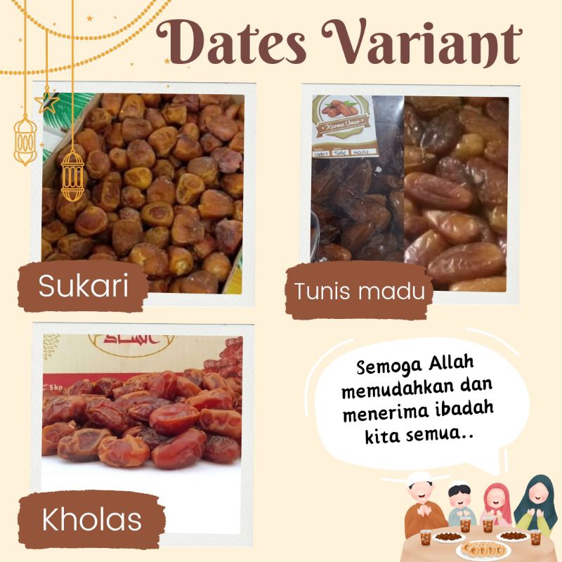 

kurma sukari 1 kg ramadhan hampers menu sahur buka puasa