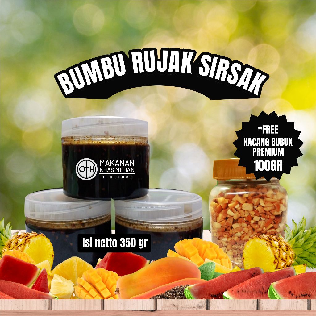 

Bumbu Rujak Sirsak Belacan Asli Medan - 350 ml untuk makan bersama buah buahan