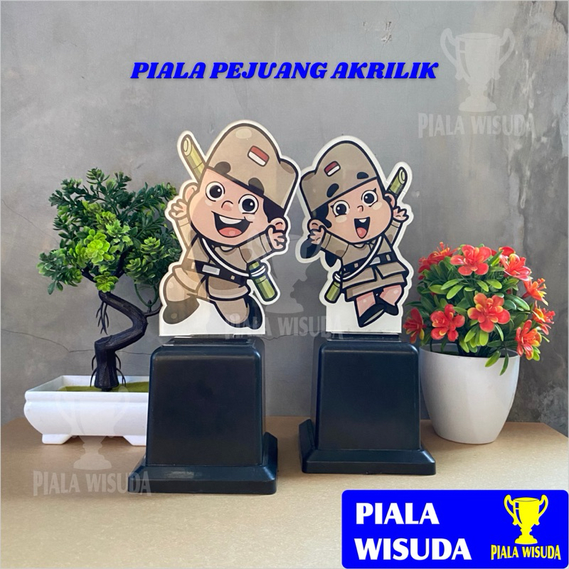 Piala Akrilik (Pejuang) - Piala Wisuda - Plakat Akrilik Wisuda - Plakat Akrilik - Plakat Wisuda - Plakat Sekolah - Piala Akrilik Wisuda - Piala Anak