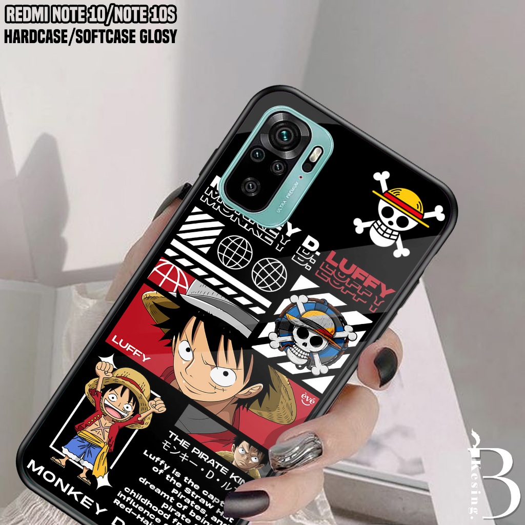 Case Xiaomi Redmi Note 10 / Note 10S - Casing Hp Xiaomi Redmi Note 10S / Note 10 Motif ONE PIECE - S