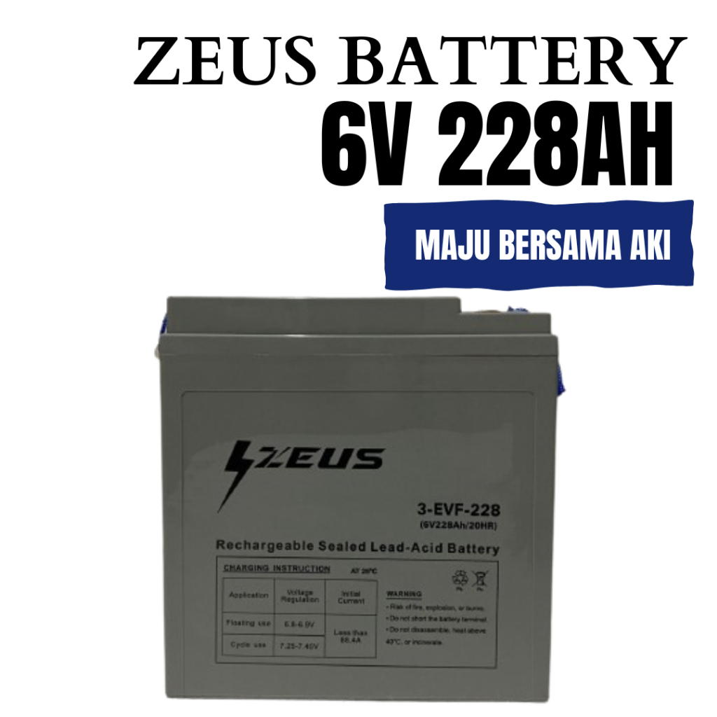 Aki MOBIL Zeus 6V 228Ah Aki Golf ZEUS 6V 228AH