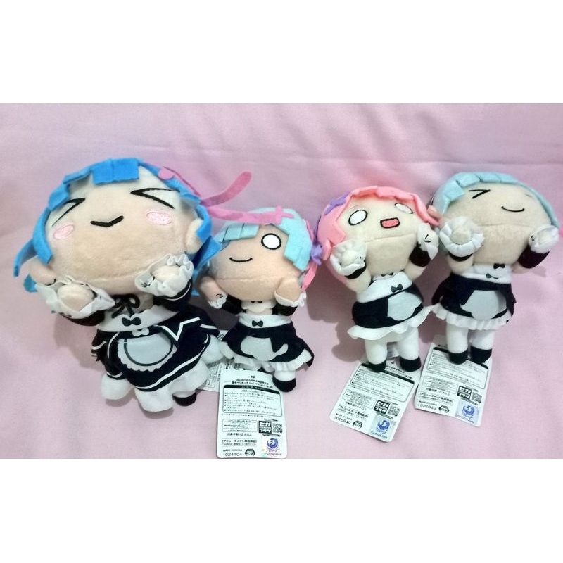 [Ada Minus] Re:Zero Re Zero Nesoberi Plush Ram Rem