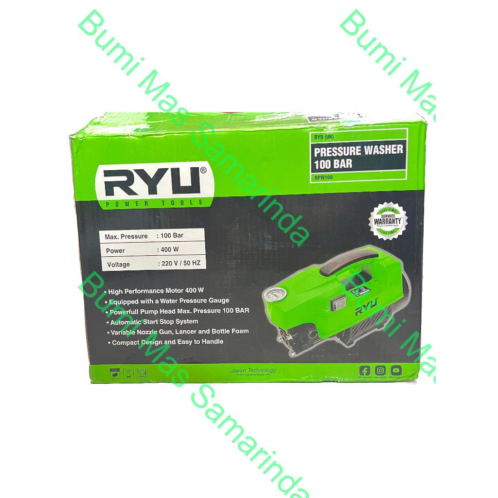 RYU PRESSURE WASHER RPW 100 / MESIN CUCI MOBIL RYU RPW 100 JET CLEANER