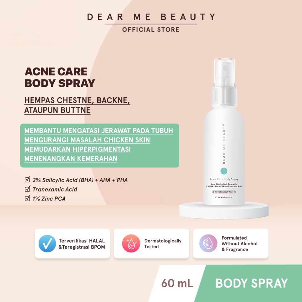 Dear Me Beauty Acne Care Body Spray