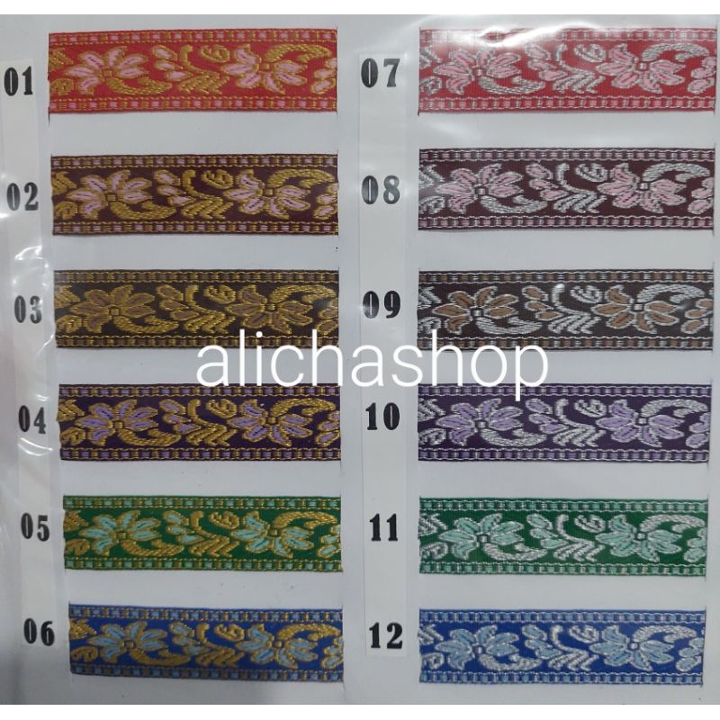 Renda Motif Batik / Renda Webbing Motif