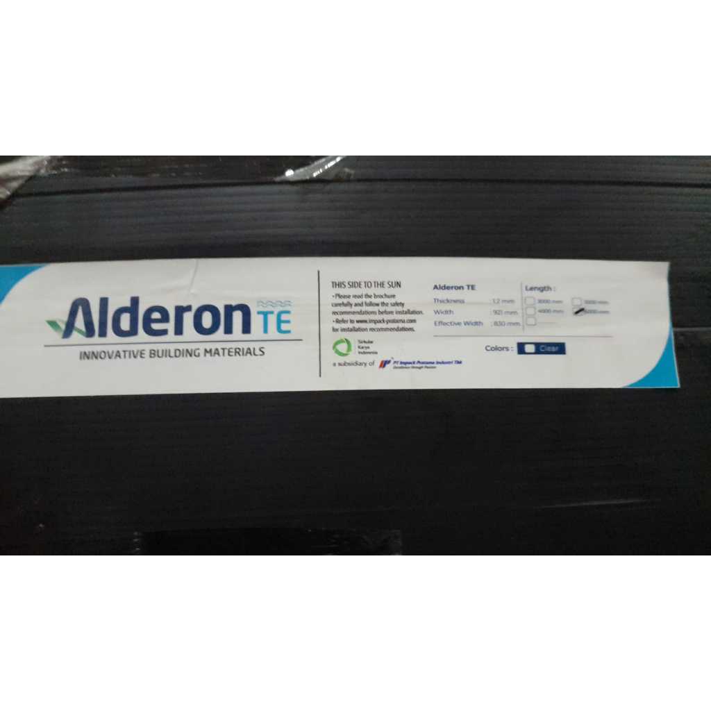 ALDERON NATURAL CLEAR (TE-830), TEBAL 1.2mm, ALDERON 1 LAPIS