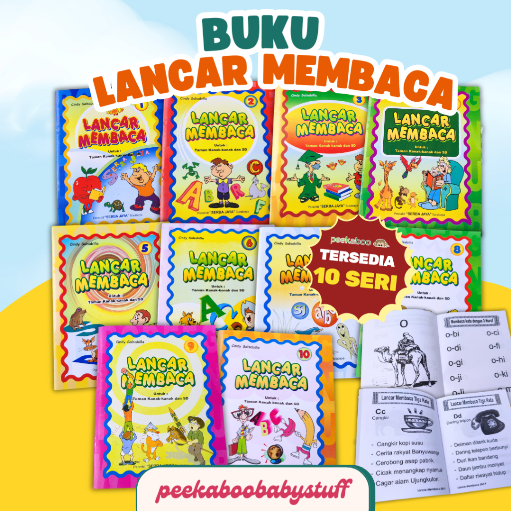 BUKU ANAK LANCAR MEMBACA | BUKU PANDAI MEMBACA ANAK PAUD TK SD