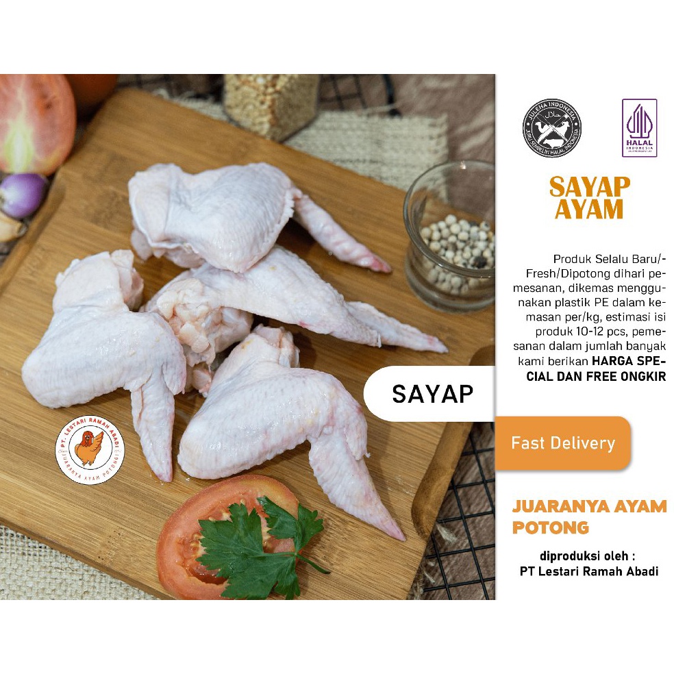 

ADV237 Penjualan TerbaikCOD Sayap Ayam Chicken Wings 1kg