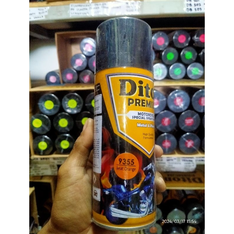 Diton Premium H 9355* / BEAT ORANGE / Warna Cat Honda / Cat Velg / Cat Blok Mesin / Cat Body Motor /