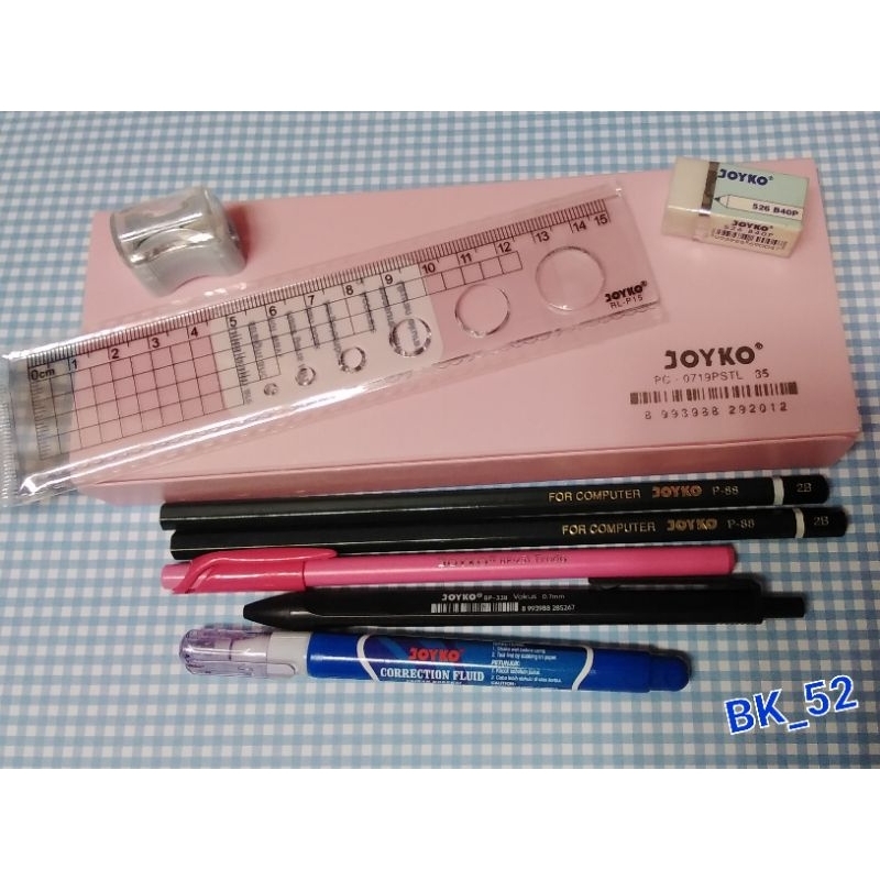 

Paket Alat Tulis JOYKO 8 in 1 Set Alat Tulis Kotak Pensil JOYKO
