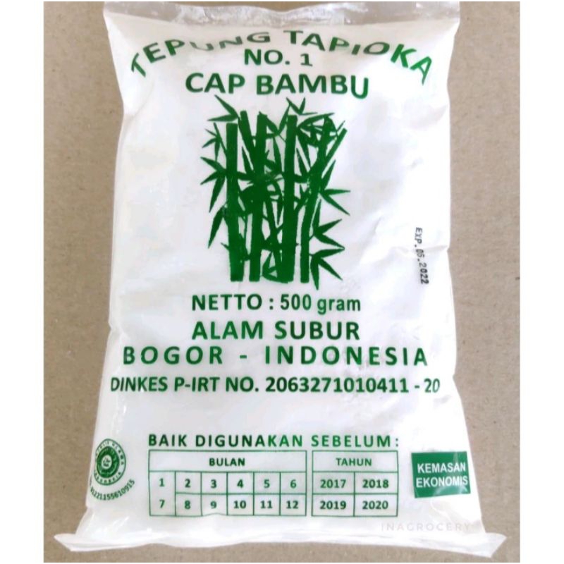 

Tepung Tapioka Cap Bambu 500gr