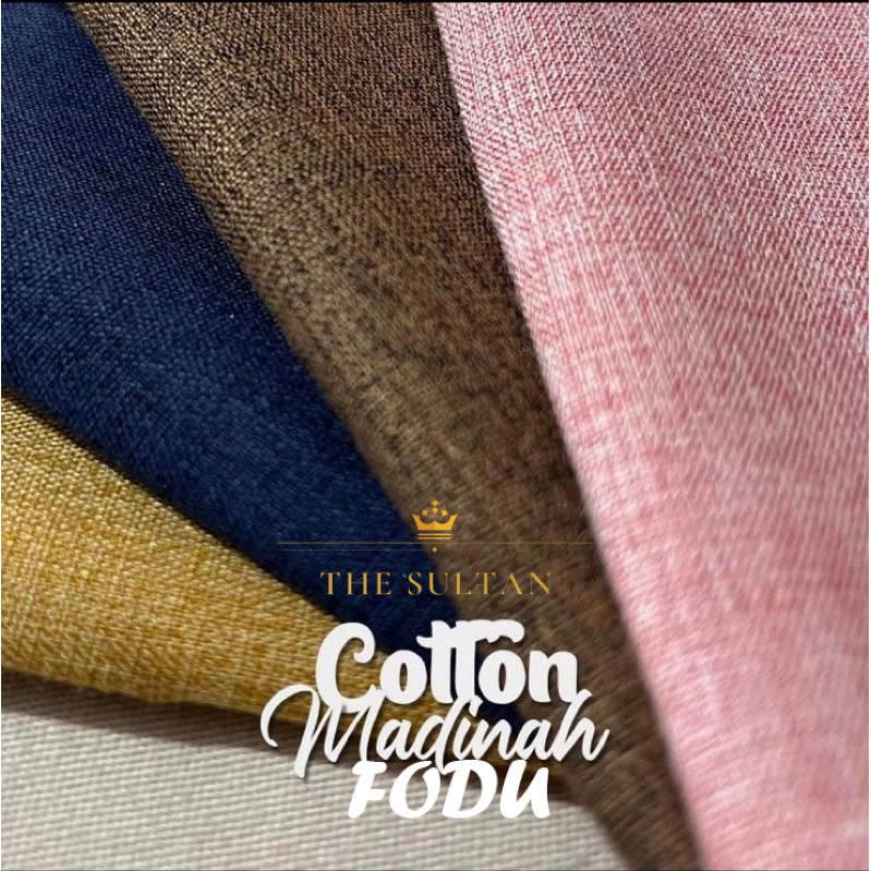 Kain Cotton Madinah FODU original quality bahan Cotton Madinah FODU premium meteran "Grade A"
