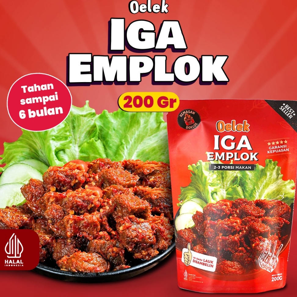 

IGT682 KODE 192 Iga Emplok Oelek 2gr Iga Mercon Iga Sambal Oseng Iga