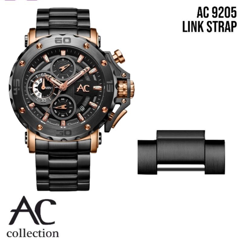 AC9205 Sambungan Rantai Jam Tangan Alexandre Christie 9205