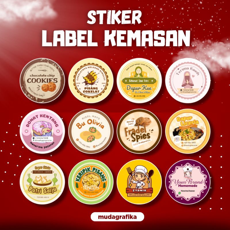 

Stiker Label Kemasan Produk Custom