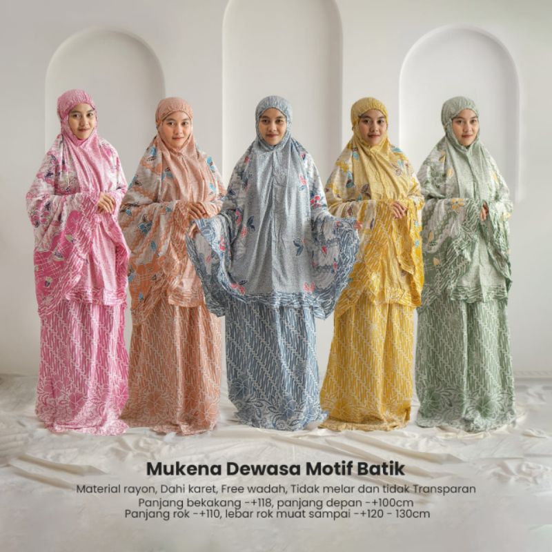 Mukena Dewasa Motif Batik - Sekar Jagad