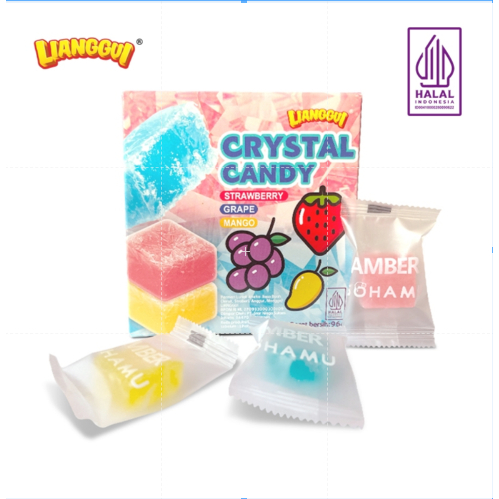 

[HALAL] LIANGGUI CRYSTAL CANDY PERMEN LUNAK ANEKA RASA STROBERI, ANGGUR, MANGGA 96g ANGGUR, MANGGA Permen Buah Candy Corno Permen LunakJelly Kupas 4 Varian Rasa / Permen Rasa Buah Mangga Jeruk