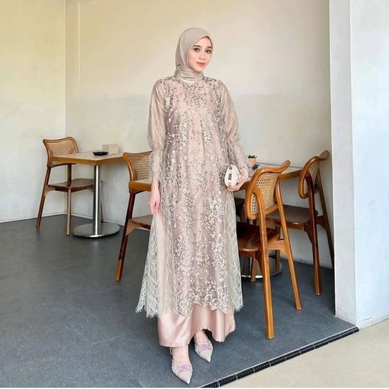 Gamis Brokat Gaun Brokat Couple Ibu Anak Bisa Satuan