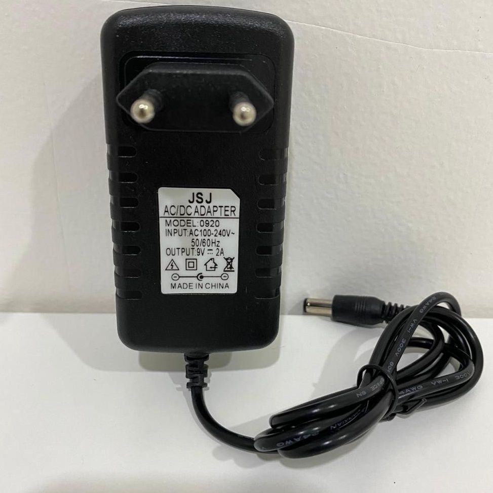 QOX296 Terbaru Adaptor 9V 2A  Adaptor 9 Volt 2 Ampere