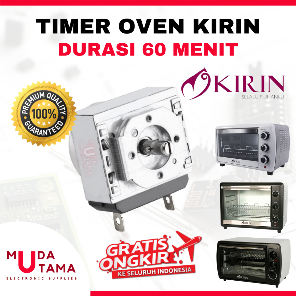 TIMER OVEN KIRIN - 60 MENIT PUTARAN | PUTARAN SWITCH DELAY OVEN KIRIN | TIME SWITCH OVEN KIRIN 60 ME