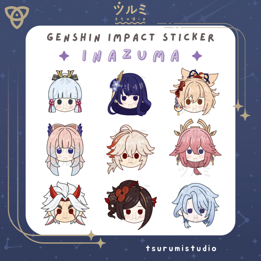 

Genshin Impact Chibi Sticker - Inazuma by tsurumistudio