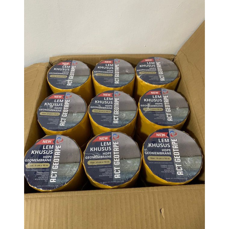 VIRAL GEOTAPE Lem Geomembrane atau Plastik Terpal