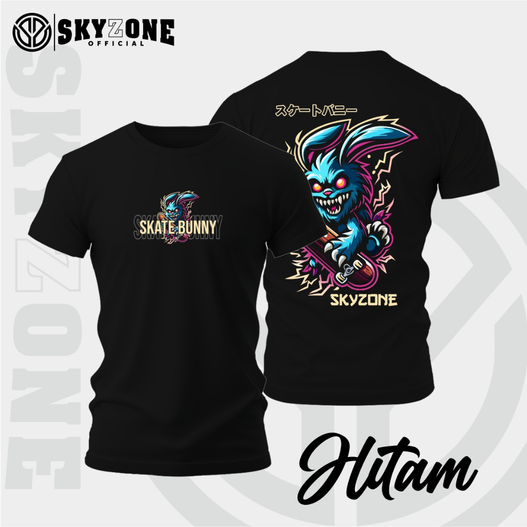 SKYZONE Tshirt kaos SKATE BUNNY kelinci