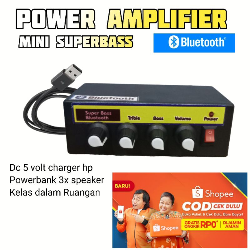 Promo amplifier  mini bluetooth super bass