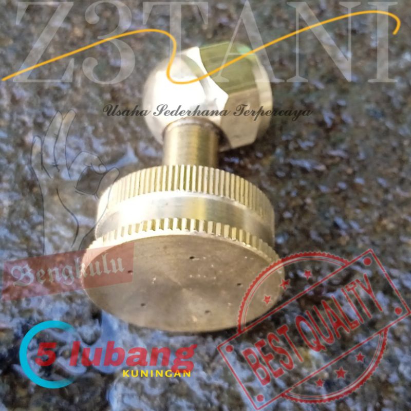 Nozzle Kuningan Lubang 5 Spuyer Sprayer Nozel Serbaguna