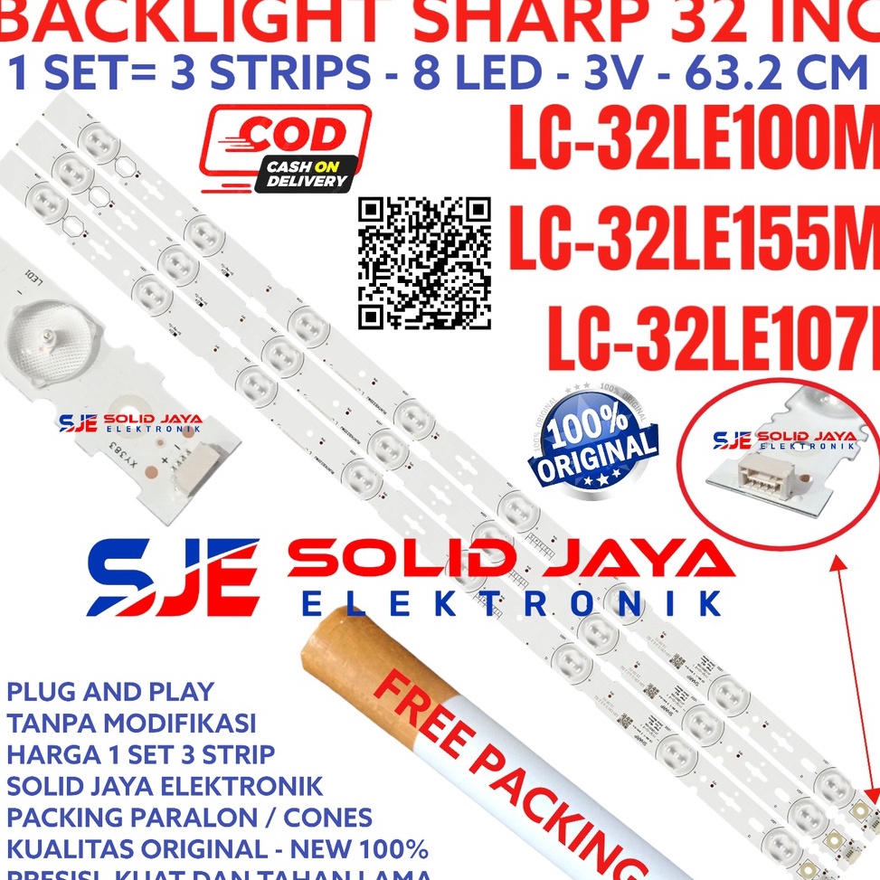 RECOMENDED BACKLIGHT TV LED SHARP 32 INC LC 32LE155 32LE15 32LE1 32LE17 I M 32LE LAMPU BL 8K 32LE155