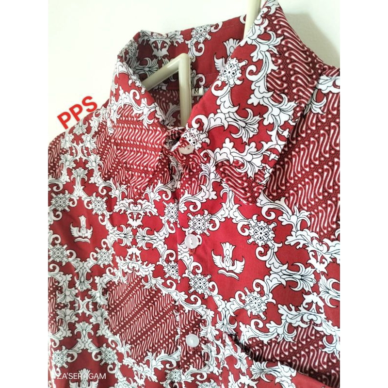 BATIK SD NEGERI/BATIK SD NASIONAL/BATIK SD MOTIF LERENG MERAH