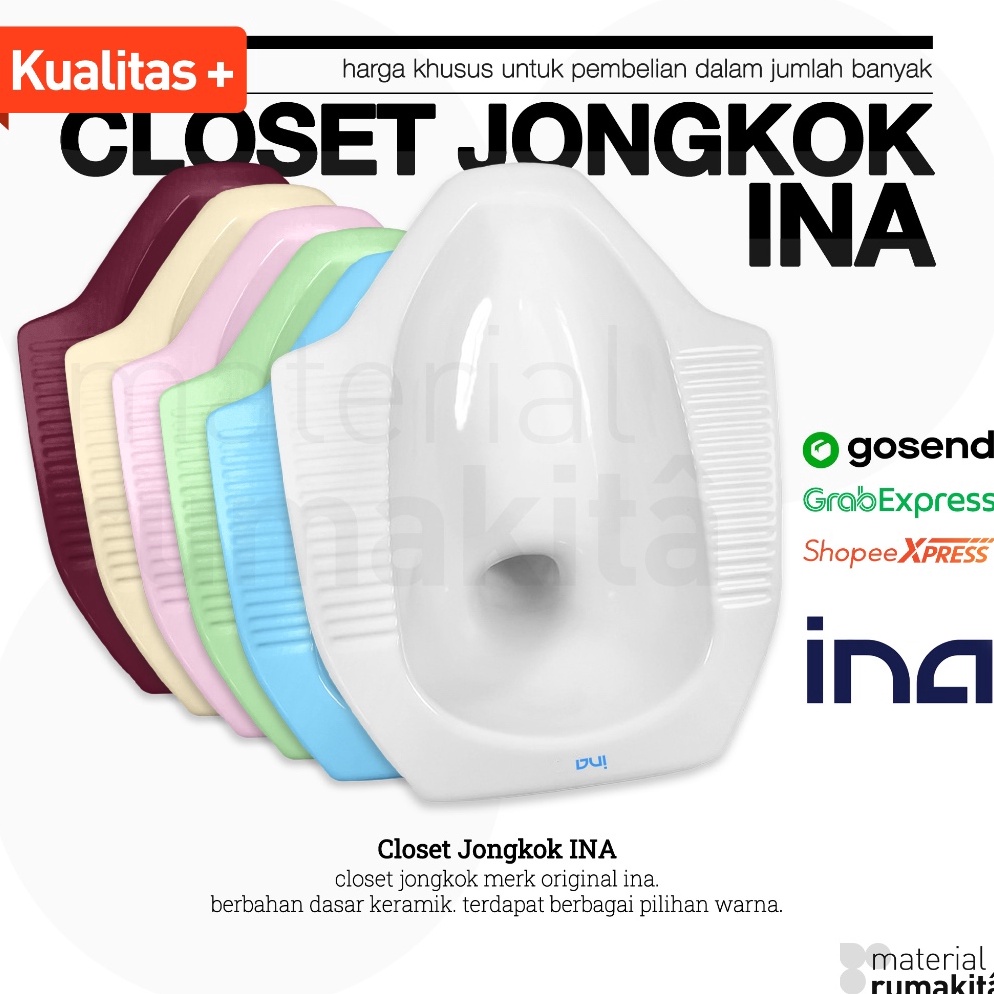 Sangat Nyaman Closet Jongkok INA  Kloset Jongkok INA C2  Warna