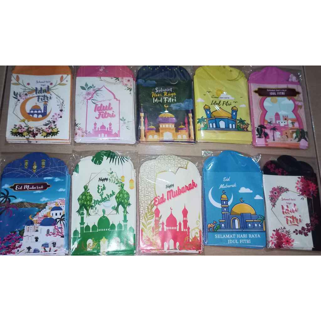 

AMPLOP LEBARAN /ANGPAU motif islami ukuran sedang