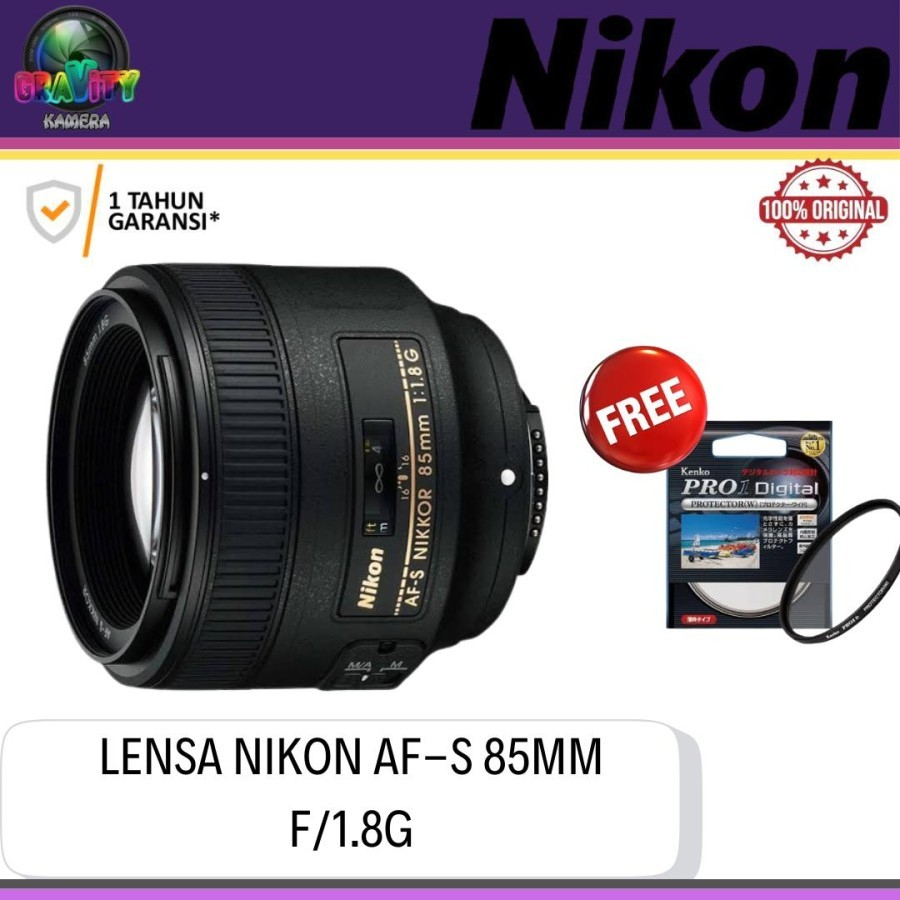 NIKON AF-S 85MM F1.8G / LENSA NIKON AF-S 85MM F1.8G