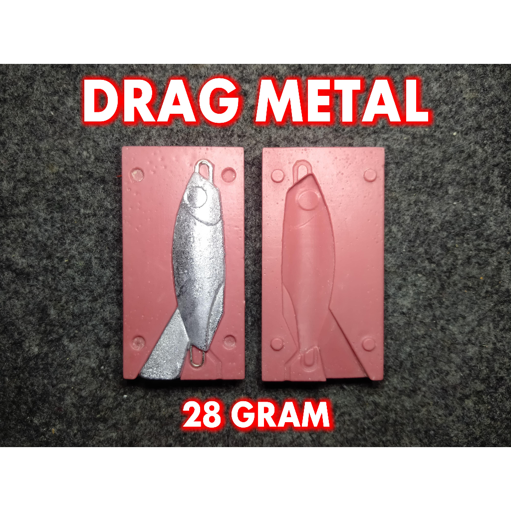 Molding Cetakan Umpan Ikan Metal Jig Micro Jig DRAG METAL 28gr