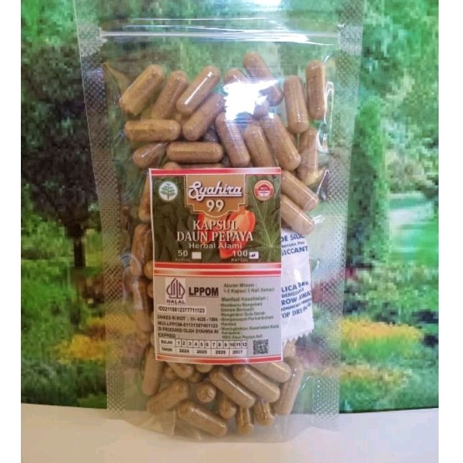 

KAPSUL HERBAL ALAMI DAUN PEPAYA ISI 100