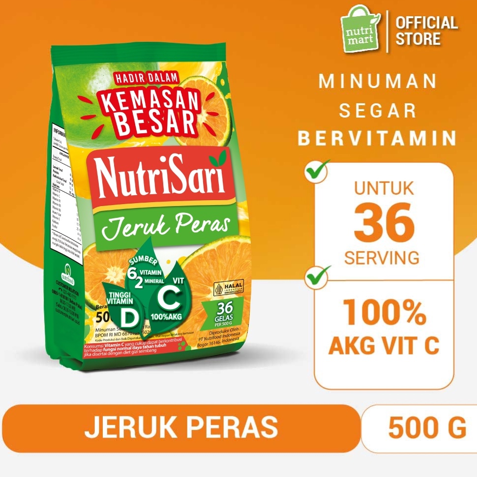 

DBT149 COD NutriSari Jeruk Peras Powder Refill 5gr Minuman Buah Vitamin C