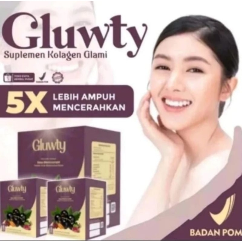 GLUWTY COLLAGEN ORIGINAL MULTI FUNGSI PENCERAH Kulit Cepat' 2