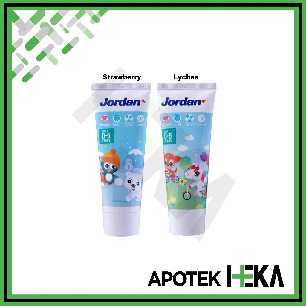 Pasta Gigi Jordan Kids Step 1 (0-5 Tahun) - Pasta Gigi Anak (SEMARANG)