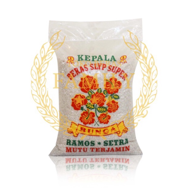 

RBN433 Ready Stok Beras Slyp Super Cap Bunga Kembang 5 LITER 4kg