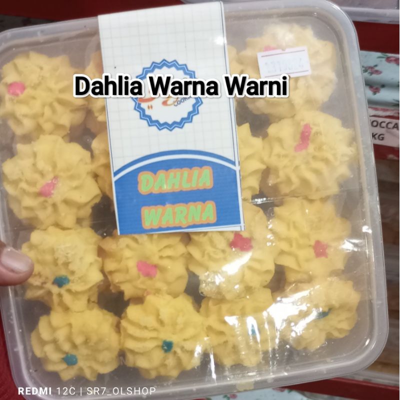 

Kue Kering Dahlia Warna Warni/Toples/Kotak