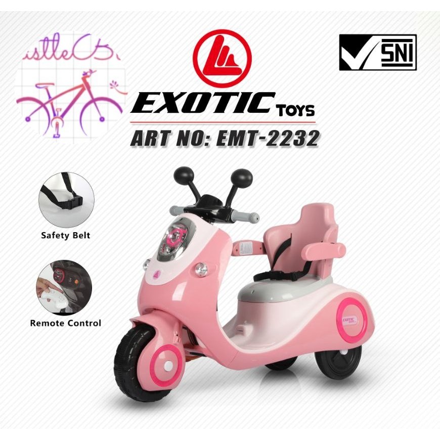 Motor Aki Mainan Anak  Exotic EMT 2232 Scoopy