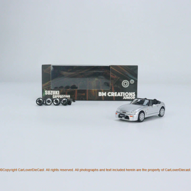 BM Creations 1/64 Suzuki Cappucino Silver - 64B0262