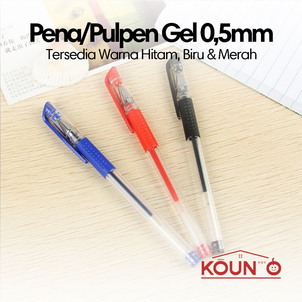 

Pulpen Gel Standard Pena Tinta Cair Bolpoint Pulpen Gel Alat Tulis Stationary Pulpen Gel Mimi 0.5mm
