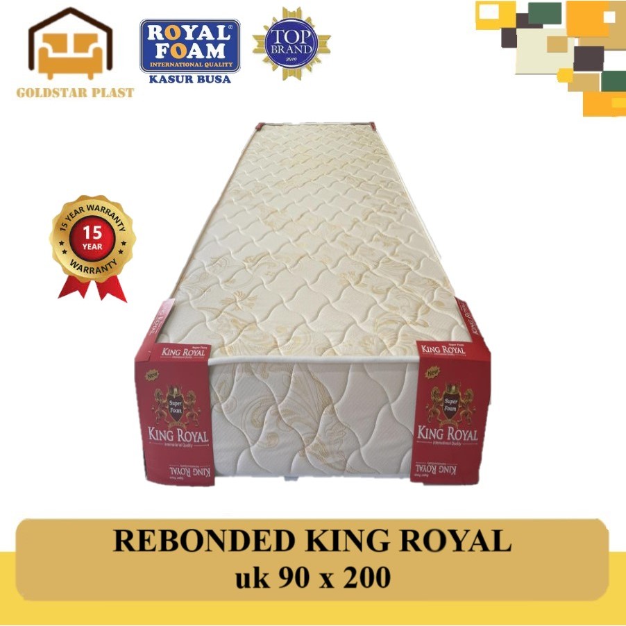 Kasur Rebonded Orthopedic King Royal D50 by Royal Foam